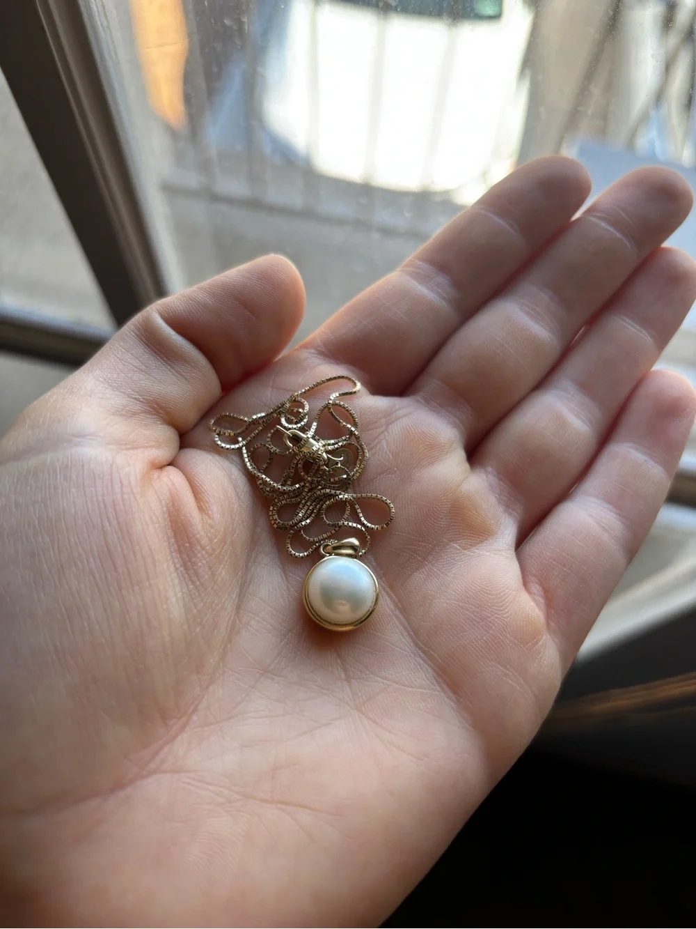 14k Gold Freshwater Pearl Necklace